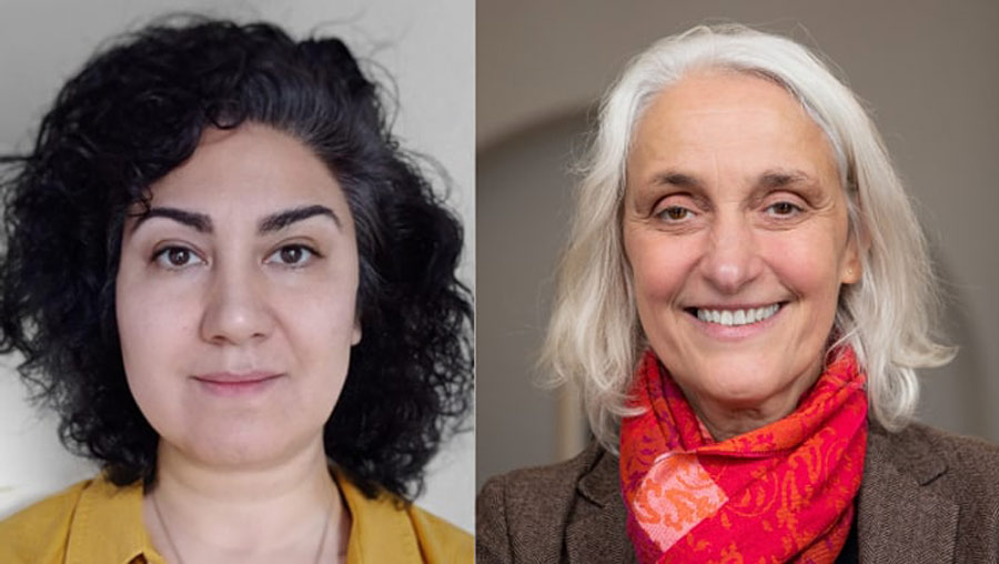 Photo of Azadeh Maleknejad and Ursula Bassler.