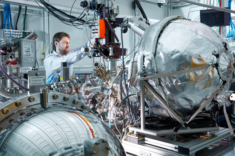 Photo of the synchrotron radiation source PETRA III