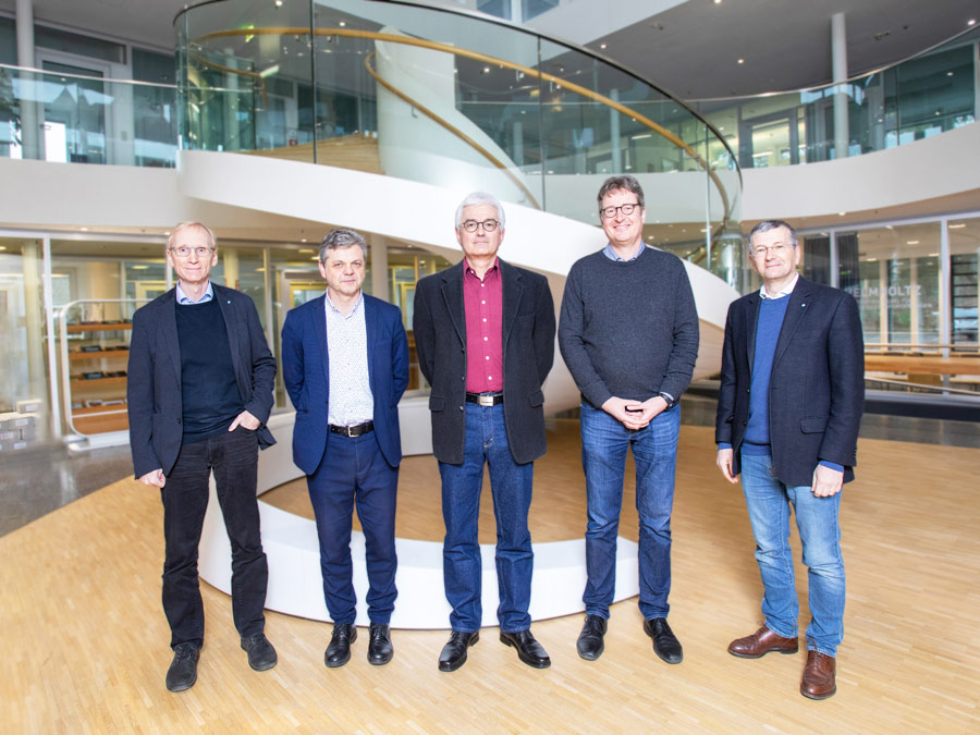 Gruppenfoto (Edgar Weckert, Ricardo Bartolini, Harald Reichert, Christian Schroer und Wim Leemans)