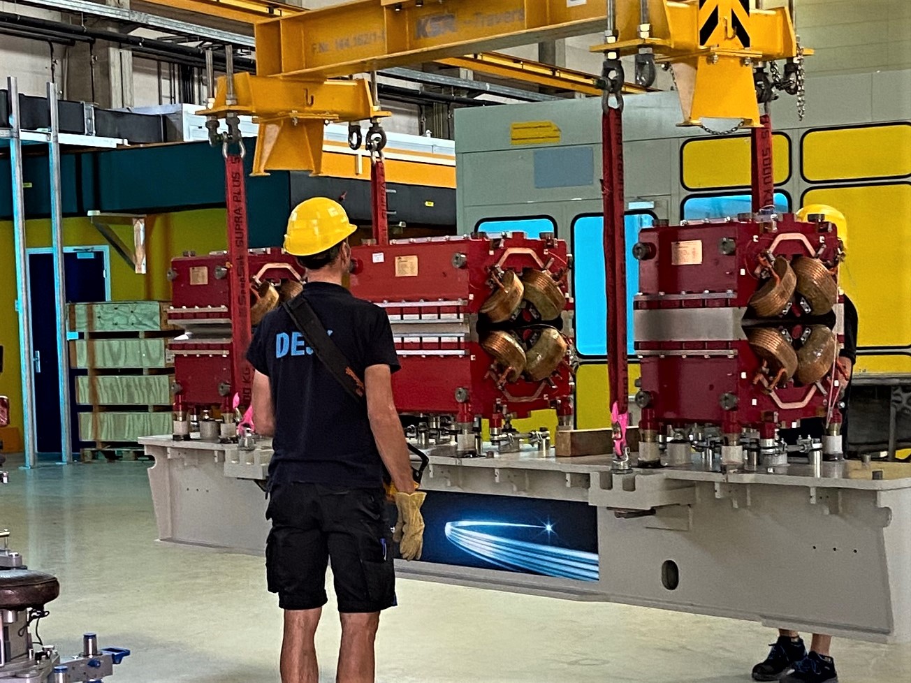Transport of a magnet