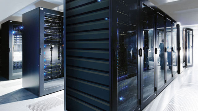 Image of a huge server room.