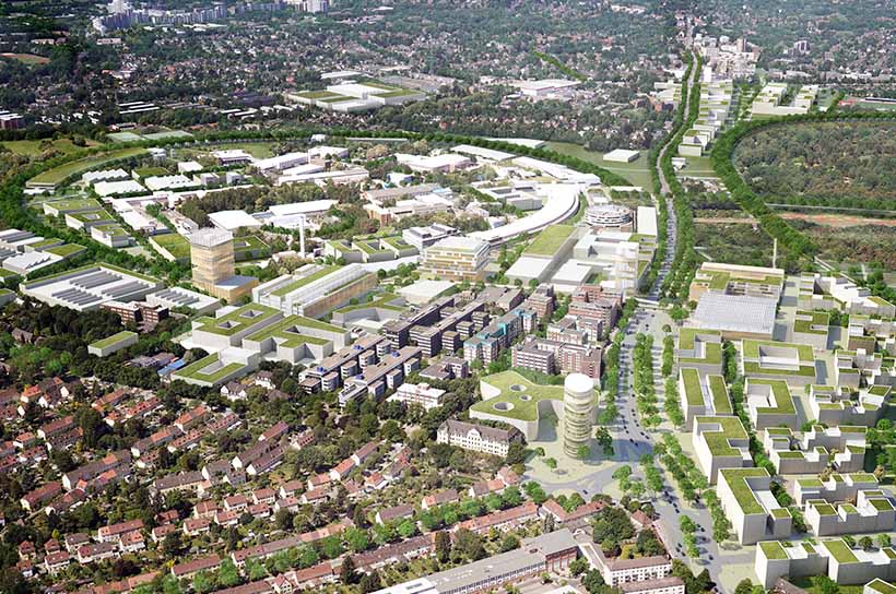 DESY campus in the Science City Hamburg Bahrenfeld DESY campus in the Science City Hamburg Bahrenfeld