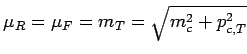 $ \mu_R=\mu_F=m_T=\sqrt{m_c^2+p_{c,T}^2}$
